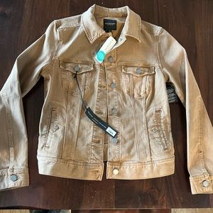 Camel color Liverpool denim jacket.